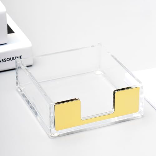 NatSumeBasics Gold Sticky Note Holder Memo Note Pad Holder Dispenser - Image 4
