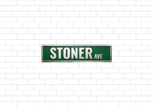 Vintage Tin Stoner Sign Retro Metal Sign Suitable For Home Street Shop Garage Bar Farm Garden - Multi-Purpose For Indoor/Outdoor Use Plaque 4x16 Inch - Image 6