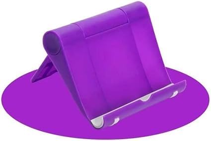 Flexible Foldable Cell Phone Tablet Desk Stand Holder Smartphone Mobile Phone Bracket for Mobilephone Stand (Purple)