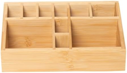 Small Bamboo Art Supply Organizer Pen Holder by Ninebendstreams