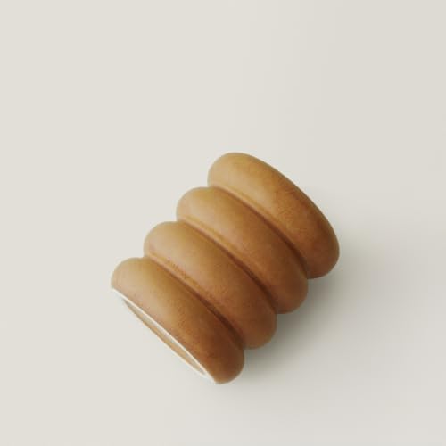 WENSHUO Ceramic Pen Holder for Desk, Makeup Brush Holder, Caramel Brown - Image 6