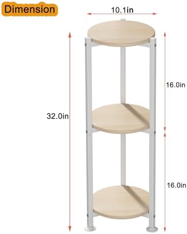 3 Tier Plant Stand Indoor Corner Tall Round Shape Plant Shelf - Image 6