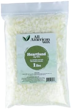 All American Wax Soy Wax Flakes – 1 lb Bag | Natural Soy Wax for Candle Making | Clean Burning, Easy to Melt, Great Scent Throw | DIY Candle Supplies by Unknown