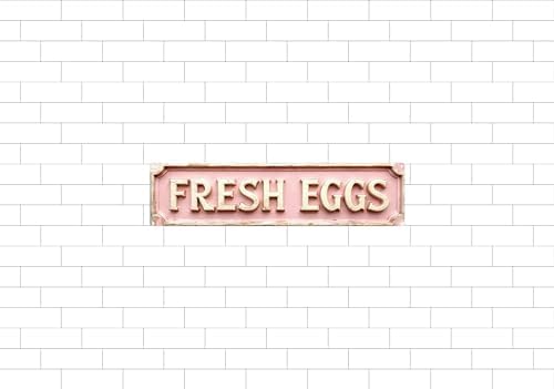 Vintage Tin Fresh Eggs Sign Retro Metal Sign Suitable For Home Shop Farm - Multi-Purpose For Indoor/Outdoor Use Plaque 4x16 Inch - Image 6
