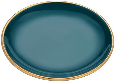 VanEnjoy 5.3 Inch Jewelry Dish Tray Small Jewelry Tray for Women Green Ceramic Trinket Dish Catch All Tray for Ring Earring Necklace Bracelet Key by VanEnjoy