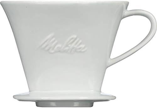 Melitta no 2 Porcelain Single Cup Pour-Over Coffee Brewer, White - Image 4