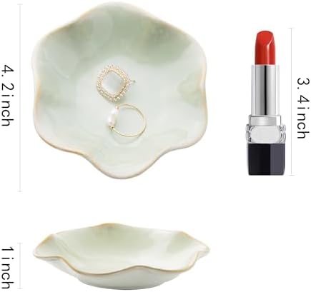 Ceramic Ring Dish, Jewelry Trinket Tray for Rings and Earrings - Image 6