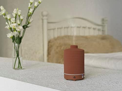 Serene House Terracotta Ultrasonic Essential Oil Diffuser Ceramic Red 90ml - Image 7