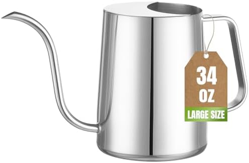Plant Watering Can, 304 Stainless Steel Watering Can Indoor, 34 oz by Ratrabas