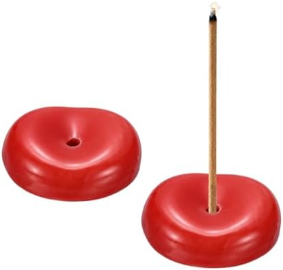 uxcell 2Pcs Ceramic Incense Holder Stick Incense Burner Holder Red by uxcell