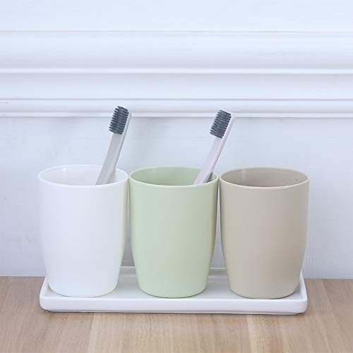 Ceramic Vanity Tray Small Rectangle, Bathtub Tray Bathroom Organizer, Cosmetics Holder for Tissue Candle Towel Plant Jewelry Ring Dish Dresser Perfume Shampoo-White(1 Pc)(Large) - Image 3