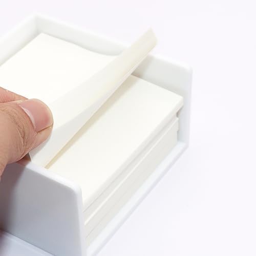 NatSumeBasics White Sticky Note Holder Pads Dispenser - Image 3