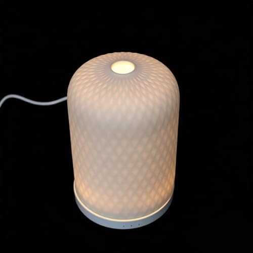 Ceramic with Minimalist Silhouette Essential Oil Diffuser with Multi-Color Changing LED Lights, Decorative Indoor Scent Diffuser for Yoga and Bedrooms by Unknown