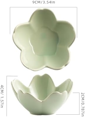 Floral Ceramic Jewelry Tray, 3.5" Ring Holder Trinket Bowl - Image 2