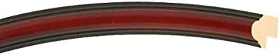 OVALCREST Oval Beveled Wall Mirror for Home Decor - Saratoga Style - Rosewood - 14x18 Outside Dimensions