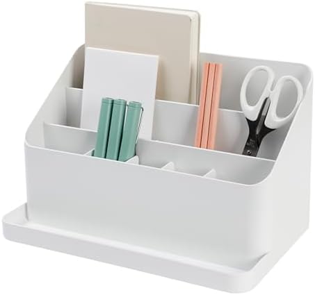 BLUE GINKGO Desk Organizer, Office Supplies, White, Made in Korea by BLUEGINKGO