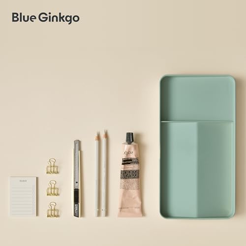 BLUE GINKGO Desk Organizer Tray, Green, Made in Korea - Image 5