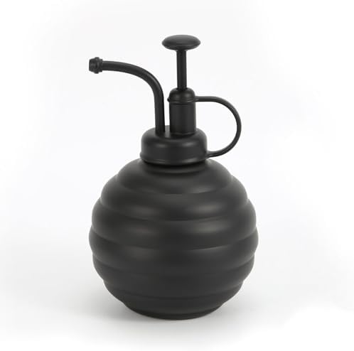Plant Mister Spray Bottle, 500ml/17oz, Vintage Style Water Sprayer (Black) by LIANSHI