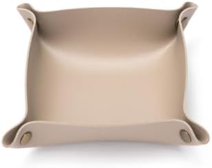 Canvas Storage Tray Cotton Key Catchall Stylish Organizer for Small Items Lightweight Design (Khaki,Small) by YONBEN