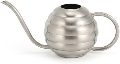 Plant Watering Bottle, 400ml/14oz, Retro Style Watering Can, Matte, Frosted (Silver) by LIANSHI