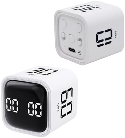 LUCKY TIME Rotating Productivity Timer 5/10/30/60min, Flip Timer, ADHD Tool by LUCKYTIME