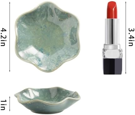 Ceramic Ring Dish, Jewelry Trinket Tray for Rings and Earrings - Image 2