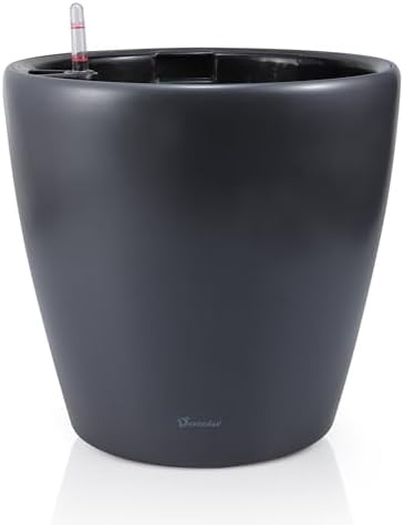 Dexceder 18x17 Self Watering Planter with Wheels (Slate Gray Matte) by Dexceder