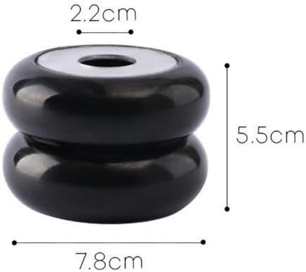 Incense Holder Modern Minimalist Circular Incense Stick Burner for Cones or Sticks for Yoga & Meditation, Enhance Atmosphere,Ceramic Ash Catcher Black - Image 7