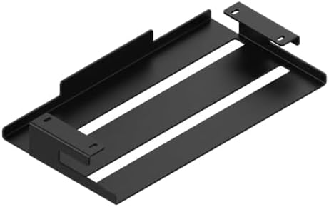 Multi-Purpose Steel Desk Tray - Under Desk Organizer & Monitor Stand Add-on Shelf, Includes Mounting Hardware, Black by Unknown