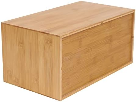 Gdrasuya10 Bamboo Desk Organizer, Drawer Tabletop Storage Organization Box for Office Home Toiletries Supplies, No Assembly Required - Image 5