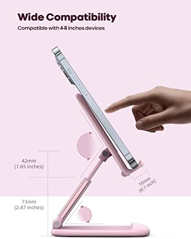 Lamicall Pink Phone Holder, Desk Accessories - Rose Gold Office Holder - Image 5