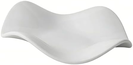 Ymiko Ceramic Jewelry Tray Dish Key Holder Minimalist White Decorative Trinket Plate for Vanity Entryway Table Bedroom Bathroom Organization Women by Ymiko