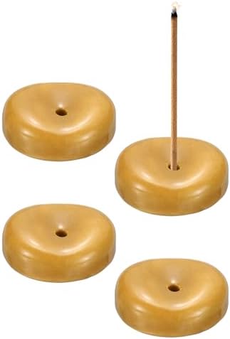 uxcell 4Pcs Ceramic Incense Holder Stick Incense Burner Holder Brown by uxcell