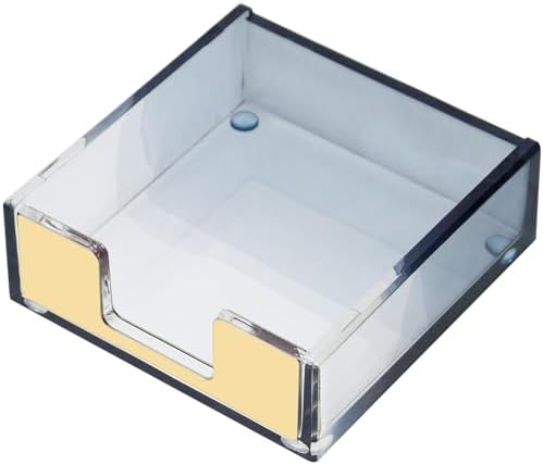 MultiBey Gradient Acrylic Sticky Note Holder Clear Post Memo Pad Dispenser by MultiBey