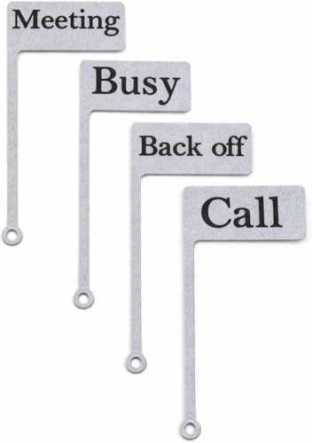 Desk Status Flag - Busy/on Call/Meeting/Back off - Focus Indicator for Home Office - Work from Home Desk Sign - Productivity Desk Accessory - PLA Material by Unknown