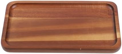 Rectangular Wooden Serving Tray for Tea, Coffee, and Desserts - Natural Wood Finish with Smooth for Home, Kitchen, or Café Decor - Elegant Japanese(TP01（Small）) by Unknown