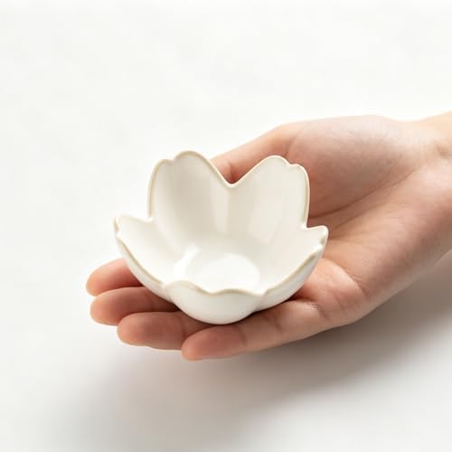 Ceramic Ring Holder Tray, Floral Trinket Bowl for Jewelry - Image 4