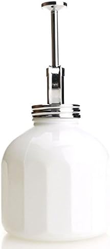 Plant Mister- White Color Glass Bottle & Brass Sprayer (Chrome) - Image 2