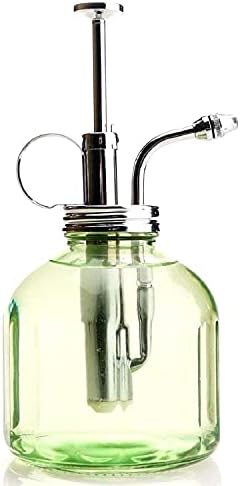 Plant Mister- Green Color Glass Bottle & Brass Sprayer (Chrome) - Image 3