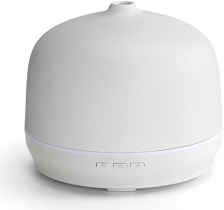 Ceramic Essential Oil Diffusers for Home Large Room, Aromatherapy Scent Air Diffuser Ultrasonic Aroma Defusers 500ml with Timed—White by kakoda