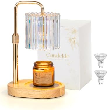 Candeldo Candle Warmer Lamp with Timer: Iridescent Wax Melt Warmer by CANDELDO
