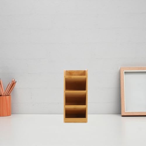Wooden Desk Organizer Pen Holder Caddy for Office Supplies - Image 6