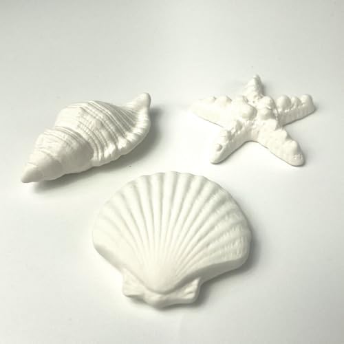 Passive Stone Diffuser 3pcs Set [ Made in Japan ] Non Electric Diffuser for Essential Oil and Aromatherapy (Ceramic/Clay) (1, Marine Life) - Image 4