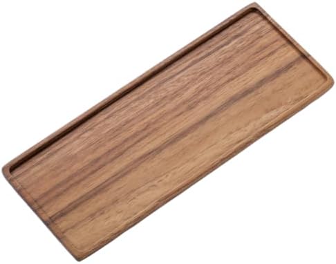 Vandroop Mini Wooden Serving Platter, Small Wood Serving Tray 11.8 x 4.6 in by VANDROOP