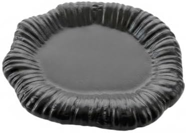 Glazed Ceramic Catchall Tray for Jewelry & Keys, Modern Round Vanity Dish for Nightstand, Entryway, or Bathroom Counter (1 Pack) by Unknown