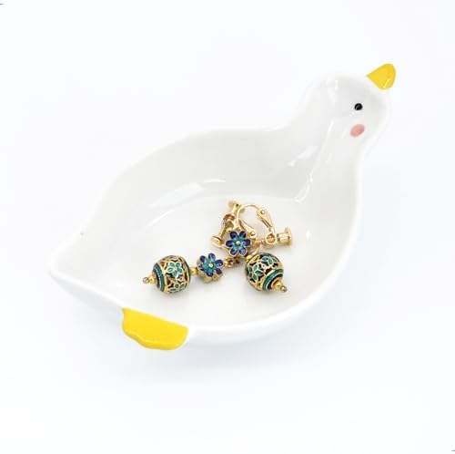 Cute Duck Ring Dish Jewelry Tray for Teen Girls Gifts by CEIERPH