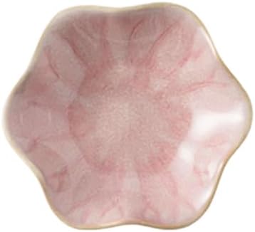 Ceramic Trinket Tray, Petal Shaped Catchall for Vanity, Nightstand or Desk, Small Organizer for Jewelry and Tiny Essentials Ceramic Trinket Tray Jewelry Vanity Catchall Tabletop Organizer Nightstand by Unknown