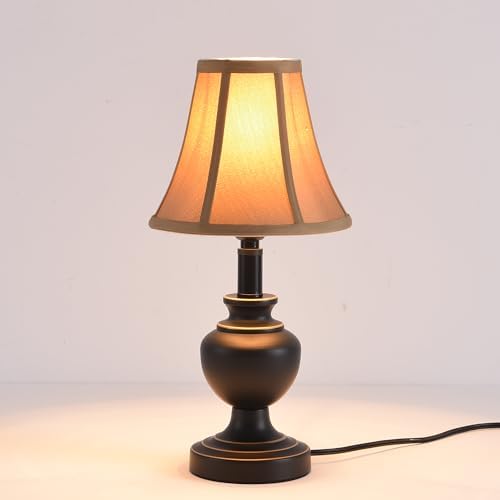 Traditional Table Lamp, Desk Lamp for Living Room with Fabric Shade by SmeikeLighting