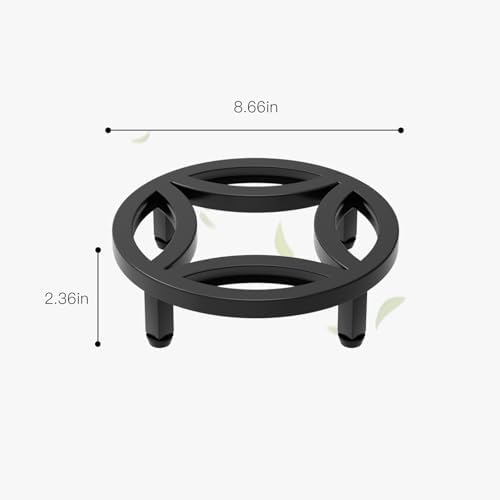 Zhongma 2 Pack 8.7" Low Plant Stand, Fully Assembled Heavy Duty Pot Riser - Image 2