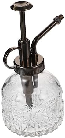 Vintage Transparent Glass Watering Spray Bottle Decorative Plant Mister for Indoor Plants Succulents and Garden Elegant Water Can with Top Pump for Easy Spraying by Gogogmee
